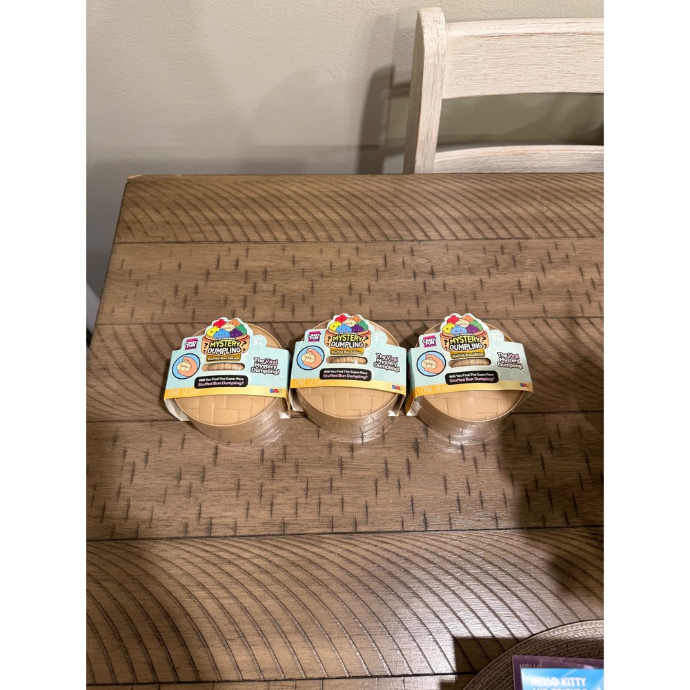 RMS Mystery Dumpling Stuffed Bun Edition Viral Toy Blind Box Lot of 3 NEW